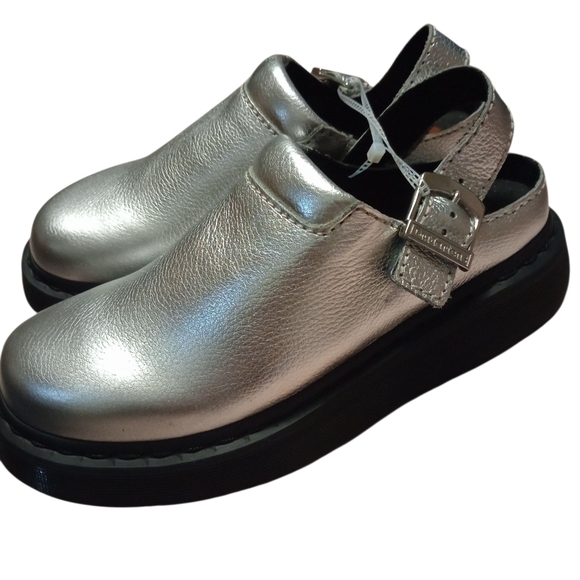 Silver Women's Slip-On Shoes - Picture 2 of 6
